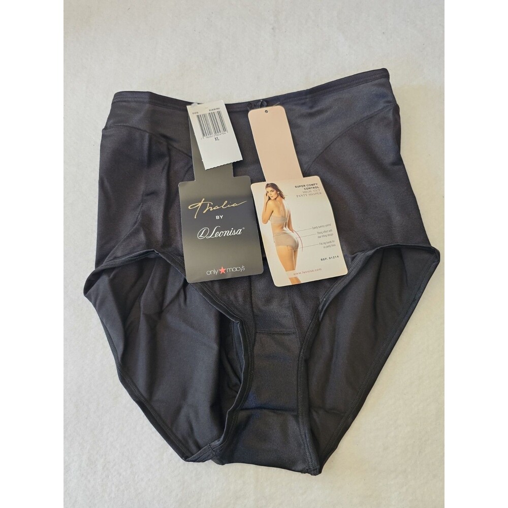 Thalia by Leonisa Smooth Tummy Panty Shaper Size XL Black Control Shapewear NWT - Picture 4 of 13
